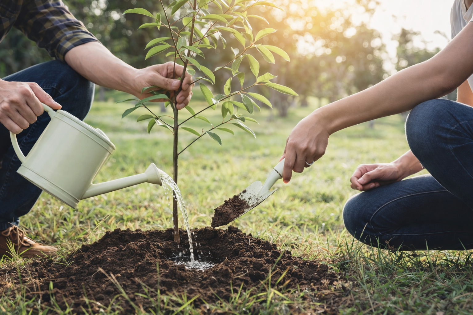 Badem Fidanı Dikimden Sonra İlk Can Suyu ve Sulama Yönetimi
